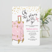 Party Einladung für Reisende (Stehend Vorderseite)