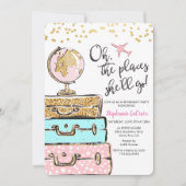 Party Einladung für Reisende (Vorderseite)