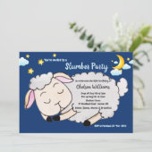 Party Einladung für Schlafschlämme (Stehend Vorderseite)