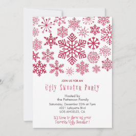 Party Einladung für Schneeflocken