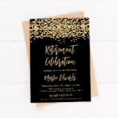 Party Einladung für Schwarz- und Goldene Rente