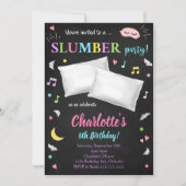 Party Einladung für schwarze Halbierung (Vorderseite)