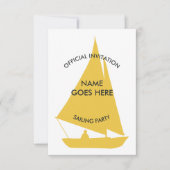 Party Einladung für Segelschiffe (Vorderseite)