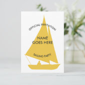 Party Einladung für Segelschiffe (Stehend Vorderseite)