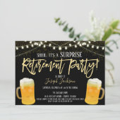 Party Einladung für Unternehmensruhestand (Stehend Vorderseite)