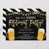 Party Einladung für Unternehmensruhestand (Vorne/Hinten)