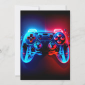 Party Einladung für Videospiele (Rückseite)