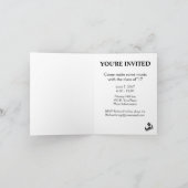 Party Einladung für Vintage Musik (Innenseite)