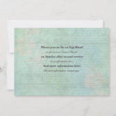 Party Einladung für Vintage Osterküken (Rückseite)