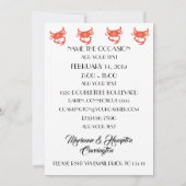 Party Einladung für Vintages Schildkraut (Rückseite)