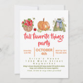 Party Einladung für Wasserfarben Favoriten (Vorderseite)