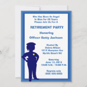 Party Einladung für weibliche Polizeibeamte (Vorderseite)