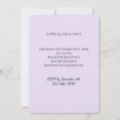 Party Einladung für Wein und Käse (Rückseite)