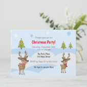 Party Einladung für Winterwild (Stehend Vorderseite)