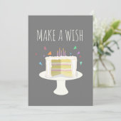 Party Einladung für Wunsche (Stehend Vorderseite)