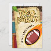 Party Einladung Fußball Taco (Vorderseite)