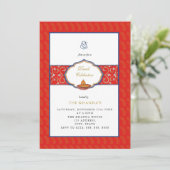 Party Einladung Ganesh und DIya Diwali (Stehend Vorderseite)