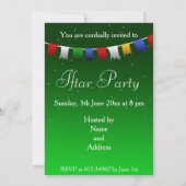 Party Einladung Garland und Moschee Iftar (Rückseite)