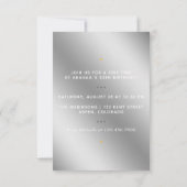 Party Einladung Girly 30. Geburtstag (Rückseite)