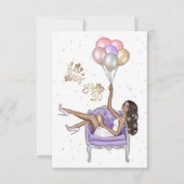 Party Einladung Girly 30. Geburtstag (Vorderseite)