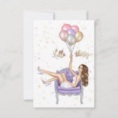 Party Einladung Girly 30. Geburtstag (Vorderseite)