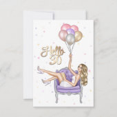 Party Einladung Girly 30. Geburtstag (Vorderseite)