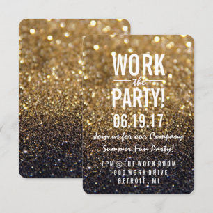 Party-Einladung  Gold Late Nite Fab Einladung