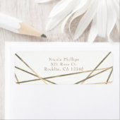 Party Einladung Gold Modern Geometric Lines Glam (Insitu)