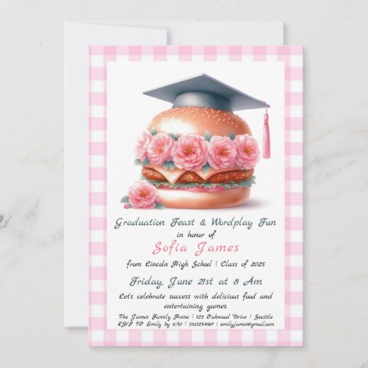 Party Einladung Grill & Chill Grad (Vorderseite)