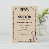 Party Einladung GRILLEN der Vatertag (Stehend Vorderseite)