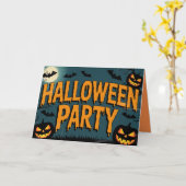 Party Einladung Halloween (Gelbe Blume)
