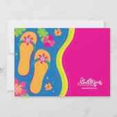 Party Einladung Hawaiian Luau (Rückseite)