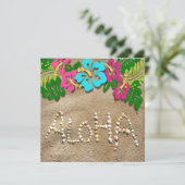 Party Einladung Hawaiian Luau (Stehend Vorderseite)