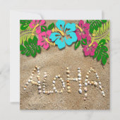 Party Einladung Hawaiian Luau (Vorderseite)