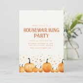 Party Einladung Herbst Themed Housewarming (Stehend Vorderseite)