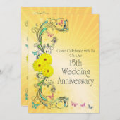 Party Einladung Hochzeit Anniversay (Vorne/Hinten)