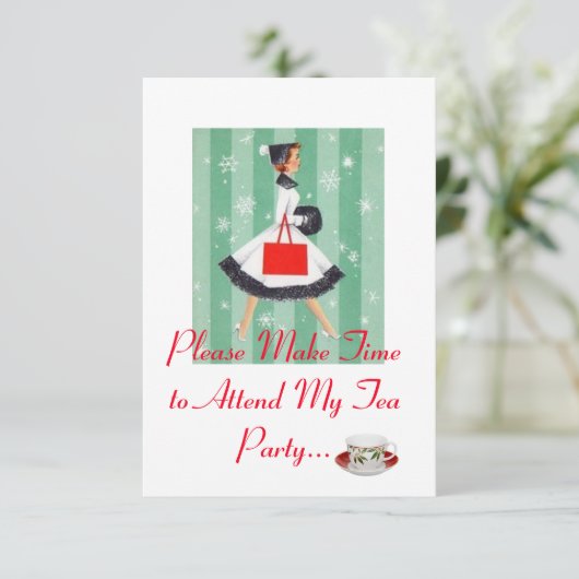 Party Einladung Holiday Tee (Stehend Vorderseite)