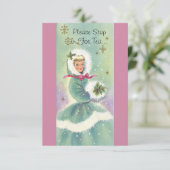 Party Einladung Holiday Tee Vintag Inspiriert (Stehend Vorderseite)