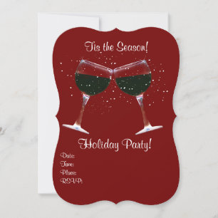 Party Einladung Holiday Wine