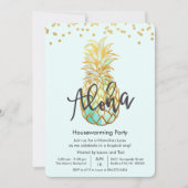 Party Einladung Housewarming Aloha Luau (Vorderseite)