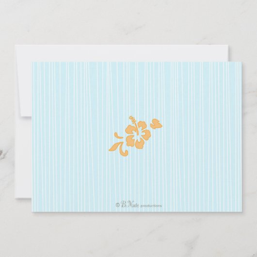 Party Einladung Hula Luau (Rückseite)