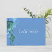 Party Einladung-Hydrangea-Blume Einladung (Stehend Vorderseite)