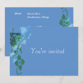 Party Einladung-Hydrangea-Blume Einladung (Vorne/Hinten)