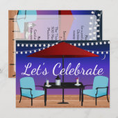 Party Einladung im Freien (Vorne/Hinten)