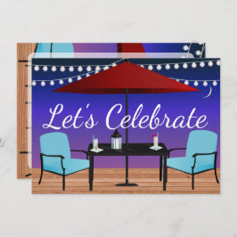 Party Einladung im Freien