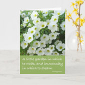 Party Einladung im Garten, Blume hintereinander (Gelbe Blume)