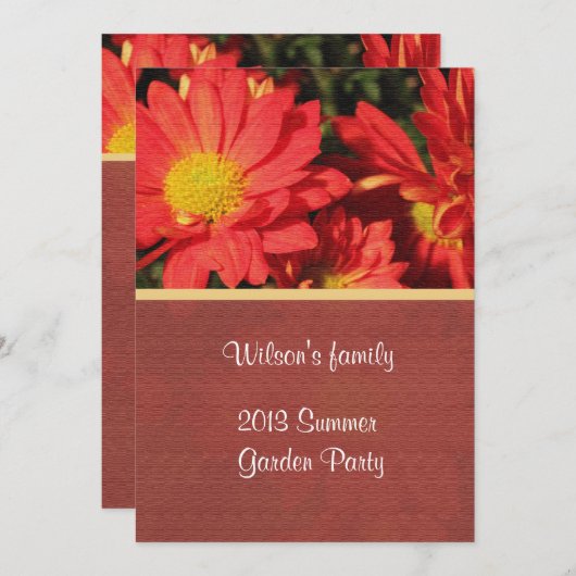 Party Einladung im Hinterhof (Vorne/Hinten)