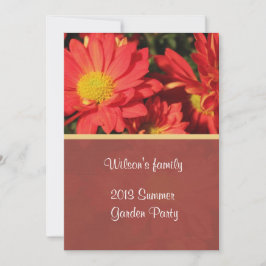 Party Einladung im Hinterhof