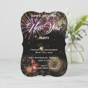 Party Einladung im Neujahr