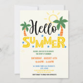 Party Einladung im Sommer (Vorderseite)